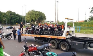 Mais de 100 motos são apreendidas durante 'rolezinho' em Manaus