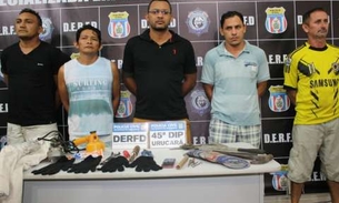 Grupo é preso suspeito de assaltar agência dos Correios e caixas eletrônicos no Amazonas