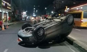 Acidente entre dois carros deixa feridos, em Manaus