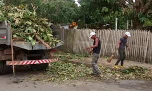 Município do Amazonas recebe mutirão de limpeza e obras 