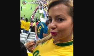 Após polêmica de topless no jogo do Brasil, Musa do Vasco declara: ‘foi no calor da emoção’