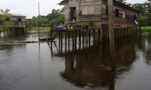 Cheia deixa baixo Amazonas em estado de Alerta
