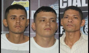 Em Manaus, trio é preso suspeito de assaltar bancos e matar vigilante da Ufam 