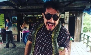 Em Manaus, ex-BBB Rômulo ironiza ao falar sobre cobras e internautas apontam: 'Emilly'