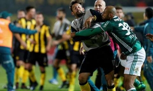 Confusão após vitória do Palmeiras contra Penãrol; Veja vídeo