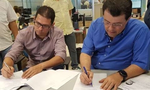 Eduardo Braga apresenta registro de candidatura e plano de governo no TRE-AM