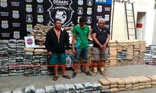 Polícia apreende 1 tonelada de drogas em porão de barco no Amazonas