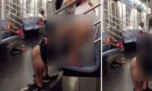 Casal é flagrado transando dentro de vagão do metrô na frente de outros passageiros