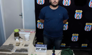 Após delação, jovem é preso em flagrante com drogas avaliadas em R$ 20 mil