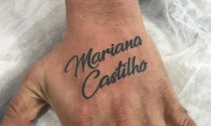 Homem tatua nome de Mariana Castilho e levanta rumores de affair