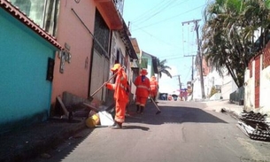 Serviço de capinação é reforçado em bairros de Manaus  