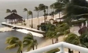O olho do furacão Irma já atinge as ilhas do sul da Flórida  