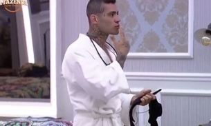 A Fazenda: Yuri fica preocupado e diz que precisa de remédio contra DST