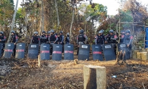 Polícia desocupa terreno invadido na Zona Leste de Manaus