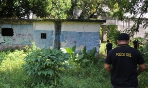 Corpo carbonizado é encontrado em terreno baldio ao lado de shopping em Manaus