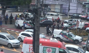 Assalto em Manaus termina em tiroteio e pedestres baleados 