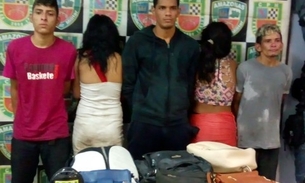 Após perseguição, grupo é preso suspeito de fazer arrastões em bairros de Manaus