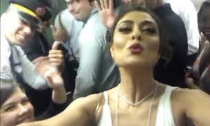 Juliana Paes e Marcelo Faria ficam presos em elevador 