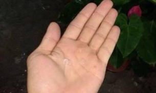 Manaus recebe saraivada de granizo durante tempestade e causa estragos