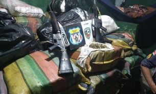 Na calada da noite, Polícia apreende mais de 1 tonelada de drogas no Amazonas