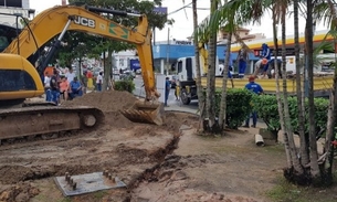 Seminf assegura que nova cratera não afetará trânsito em rua principal de Manaus