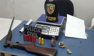Homem denunciado por violência doméstica é preso com armas e drogas no Amazonas