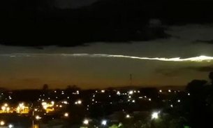 Céu é iluminado por forte clarão e assusta moradores do Acre