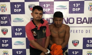 Dupla é presa suspeita de realizar assaltos com arma de brinquedo em Manaus
