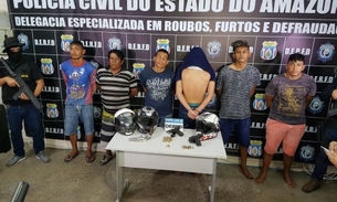 Grupo é preso antes de assaltar funcionário com R$ 120 mil para depósito em Manaus