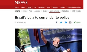 Imprensa internacional repercute decisão de Lula se entregar à PF
