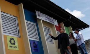 Justiça reativa posto de coleta seletiva reformado em bairro de Manaus