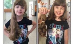 Menina de 4 anos descobre câncer após cortar cabelo para doar a crianças doentes