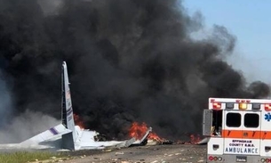 Avião cargueiro cai e deixa cinco mortos 