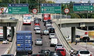 Homem morre após ser atropelado por motocicleta em viaduto de Manaus