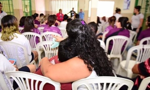 Detentas recebem visita de filhos menores de idade no Dia das Mães em Manaus