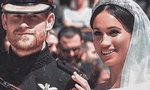 Meghan e Harry chegam para festa após casamento