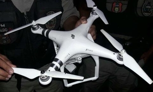 Drone é apreendido enquanto transportava celulares e serras para dentro de presídio