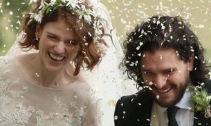  Kit Harington e Rose Leslie, de Game of Thrones, se casam em castelo na Escócia 