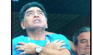 Maradona surta com gol de Messi na Copa e bomba na internet, veja memes