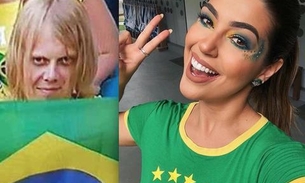 Vivian Amorim faz cosplay de torcedor misterioso e mita na internet