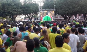 Jogo do Brasil será transmitido em telão no Largo de São Sebastião nesta sexta-feira
