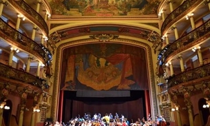 Pano de Boca do Teatro Amazonas será restaurado