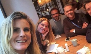 Roger Flores leva namorada para Rússia mas foge de fotos com modelo