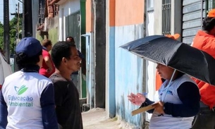 Lixeiras viciadas são retiradas de locais impróprios em avenida de Manaus