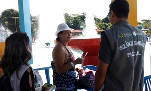 Vigilância Sanitária fiscaliza balneários e flutuantes de Manaus