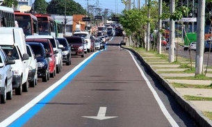 Faixa azul volta a ser de uso exclusivo em Manaus