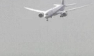 Vídeo flagra piloto fazendo manobra para evitar tragédia durante tufão