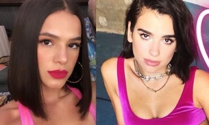 Bruna Marquezine se irrita após ser acusada de imitar Dua Lipa