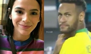 Da arquibancada, Bruna Marquezine manda recado para Neymar durante amistoso  