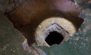 Buraco profundo que seria usado para fuga de presos é encontrado em revista no Compaj